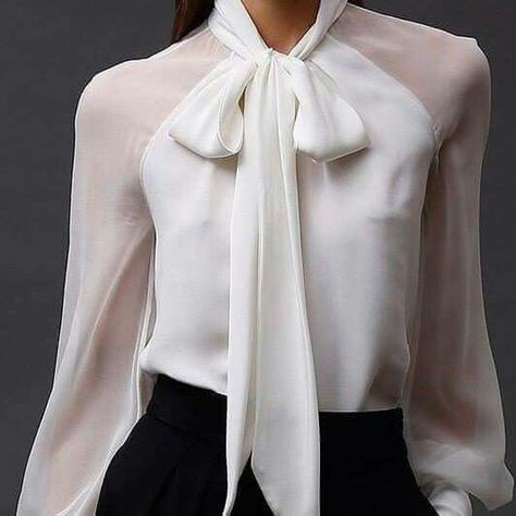 Paris Chic, Elegant Blouses, Business Attire, Work Attire, Mode Inspiration, Business Outfits, White Blouse, Work Fashion, Classy Outfits