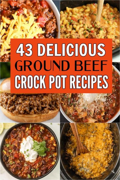 Try these easy Ground beef crock pot recipes for a busy nights. Lots of amazing ideas from casseroles and soup to meatloaf and more. These crock pot ground beef recipes are great for dinner and are healthy too! You’ll love this easy entrees ideas. #eatingonadime #crockpotrecipes #slowcookerrecipes #groundbeefrecipes #beefrecipes Ground Beef Crock Pot Recipes, Ground Beef Crock Pot, Beef Crock Pot Recipes, Beef Crock Pot, Ground Beef Crockpot Recipes, Slow Cooker Ground Beef, Easy Dinner Recipes Crockpot, Easy Crockpot Dinners, Pot Recipes Easy