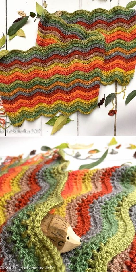 Woodland Crochet Blankets Patterns. I love how the author chose earthy, fall colors for this version of the Woodland Blanket. The color palette reminds me of a walk on a sunny, autumn day, when orange leaves are falling down. You can make this blanket quite quickly. Also, make sure to consider incorporating this design into other projects, like sweaters and dresses! #freecrochetpattern #blanket #throw Fall Colors Crochet Blanket, Woodland Crochet Blanket, Fall Crochet Blankets, Woodland Crochet, Sunny Autumn Day, Woodland Blanket, Sunny Autumn, Fall Crochet, Crochet Cowl Pattern