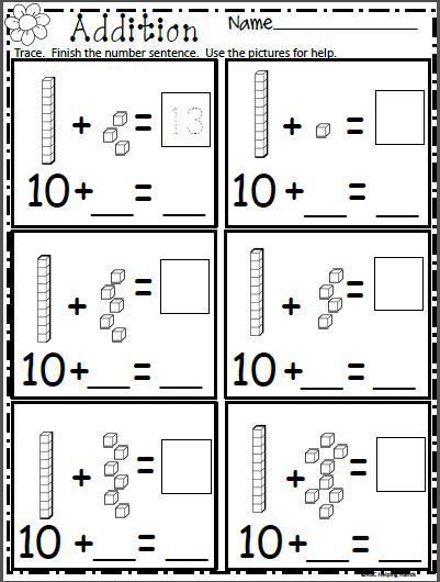 Free Math Worksheets for kindergarten. Add using base 10 blocks. Addition Worksheet For Kindergarten, Spring Math Worksheets, Addition Worksheet, Base 10 Blocks, Worksheet For Kindergarten, Kindergarten Addition Worksheets, Math Addition Worksheets, Addition Kindergarten, Math Sheets