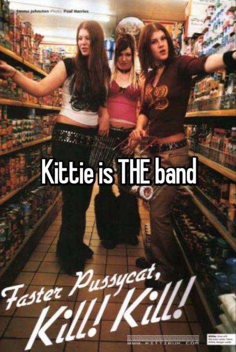 Kittie Pfps Band, Kittie Band Merch, Kittie Poster Band, Kittie Wallpaper Band, Kittie Band Pfp, Kittie Poster, Kittie Band 90s, Nu Metal Wallpaper, Mall Goth Wallpaper