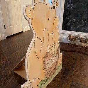 Winnie The Pooh Decor, Baby Backdrop, Winnie The Pooh Baby Shower, Winnie The Pooh Birthday, Classic Winnie The Pooh, Pooh Baby, Vintage Winnie The Pooh, Cardboard Cutouts, Baby Shower Backdrop