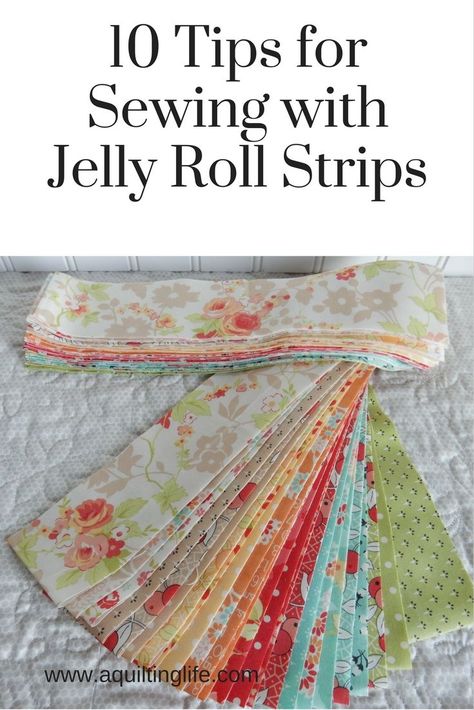 Jelly Roll Projects, Tips For Sewing, Jelly Roll Patterns, Appliqué Quilts, Jelly Roll Quilt Patterns, Jelly Rolls, Scrap Quilt, Jellyroll Quilts, Beginner Sewing Projects Easy