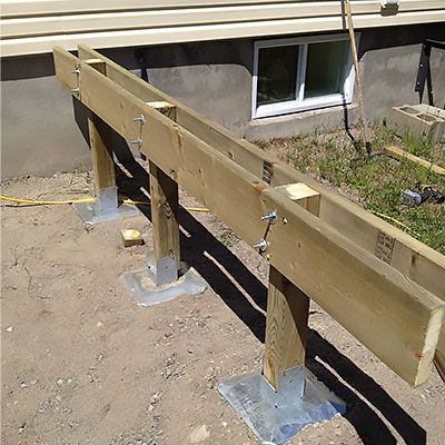 Metal Deck Framing, Free Deck Plans, Spa Deck, Deck Foundation, Deck Footings, Yoga Platform, Deck Building Plans, Building A Floating Deck, Deck Maintenance