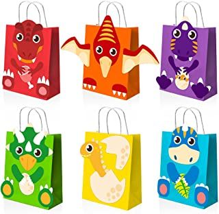 Amazon.com: girls dinosaur party Dinosaur Gift Bags, Diy Dinosaur Party, Dinosaur Favor Bags, Dinosaur Party Bags, Diy Dinosaur, Girl Dinosaur Birthday, Paper Party Bags, Dinosaur Party Supplies, Dinosaur Birthday Party Decorations