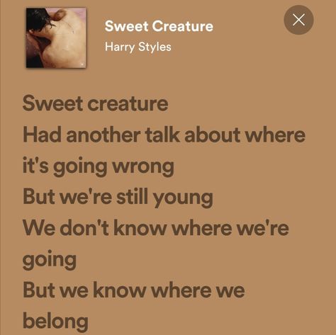 Sweet Creature Lyrics, Just Lyrics, Song Lyrics, Harry Styles, Songs, Writing