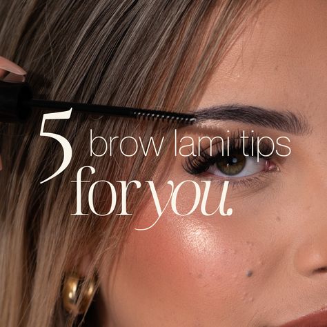 Here are some brow lamination tips for you to improve your lamis! Brow Lamination Tips, Brow Lamination Process, Brow Lamination Post Ideas, Brow Lamination Instagram Post, Aftercare Brow Lamination, Brow Lamination And Tint, Brow Lamination And Lash Lift, Microblading Post, Lashes Lift