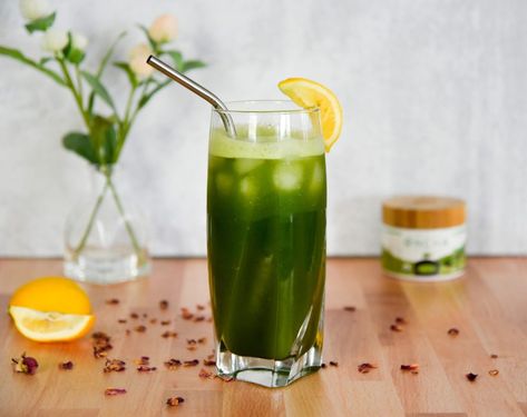 Spirulina Lemonade, Matcha Lemonade, Spirulina Powder, Matcha Powder, Vegetarian Paleo, Healthy Smoothie, Matcha Latte, Smoothie Recipes Healthy, Non Alcoholic Drinks