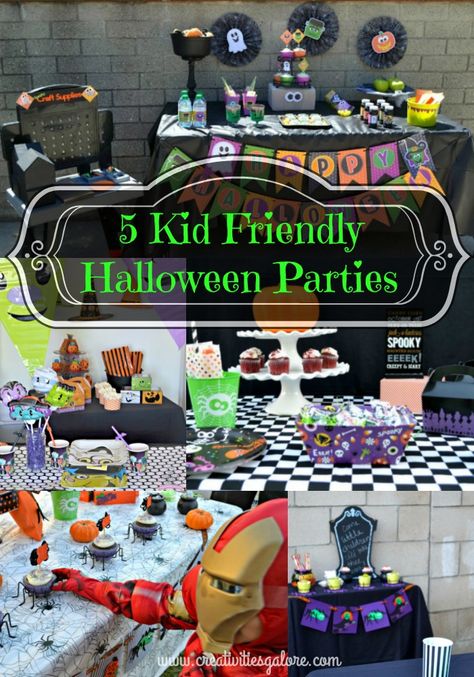 I have gathered 5 kid friendly halloween parties with some great last minute tips. These parties include centerpieces, food presentation, and decor. Kids Table Decor, Kid Friendly Halloween Party, Halloween Centerpieces, Kids Party Tables, Decor For Halloween, Kid Friendly Halloween, 5 Kids, Kid Table, Halloween Parties