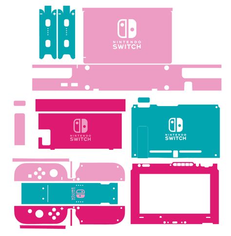 Cricut Nintendo Switch, Nintendo Switch Svg Free, Nintendo Switch Template, Circuit Hacks, Diy Nintendo, Papercraft Templates Printables, Projet Cricut, Nintendo Party, Box Template Printable