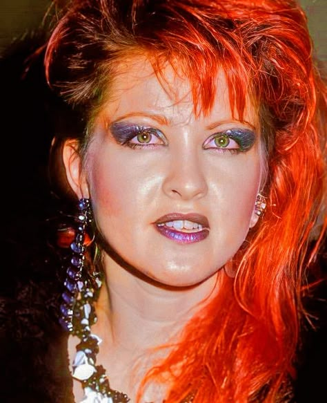 Cyndi Lauper 80s, Cyndi Lauper Costume, Glam Rock Freddy, Cindi Lauper, I Love Gingers, Cindy Lauper, 80s Makeup, Glamrock Freddy, 80s Hair