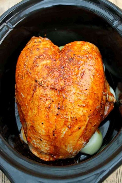 Turkey Crown Recipe, Slow Cook Turkey, Turkey Crown, Slow Cooker Christmas, Turkey Breast Crockpot, Cook A Turkey, Slow Cooker Turkey Breast, Blueberry Loaf, Smoked Turkey Breast