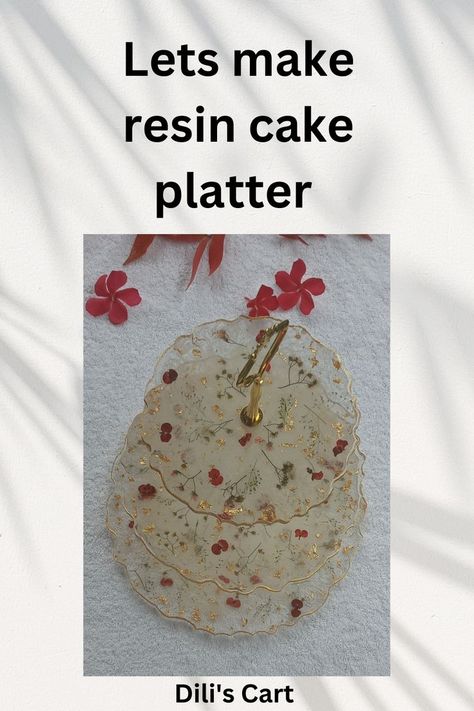 Beautiful and elegant flower three tier resin cake stand. Step by step tutorial on how to make a resin etagere. If you liked this video subscribe to see more like this in the future.#handmadejewelry #Epoxyresin #Resinjewelry #resin-for-beginers #resinart #epoxy-resin-project #epoxy-resin-diy-ideas #resinflowers #preservedjewelry #christmas jewelry #epoxy-resin-tutorial #epoxy-#handmade-jewelry-ideas #giftideas #gift-for-her #resinart  #resincrafting  #cakeplatter Resin Cake Stand, Cake Platter, Three Tier, Diy Resin, Elegant Flowers, Resin Diy, Cake Stand, The Future, Cake