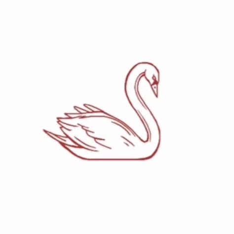 Mini Swan Tattoo, Dainty Rose Tattoo Simple, Small Swan Tattoo, Simple Swan Tattoo, Aphrodite Tattoo Simple, Swan Outline, Tattoo Swan, Unique Minimalist Tattoo, Simple Unique Tattoos