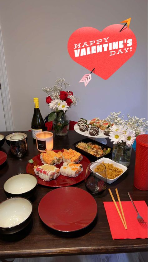 Valentine’s Day sushi date night Sushi Date Night At Home, Korean Food At Home, Sushi Date Night, Valentines Day Date Night, Sushi Date, Date Night At Home, Food At Home, Valentines Day Date, Night At Home