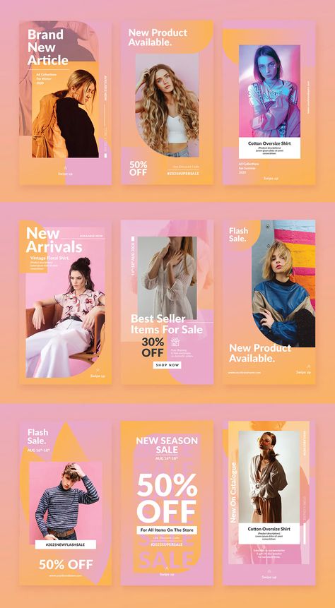 Fashion Instagram Template Design, Instagram Template Fashion Brand, Instagram Story Ideas Promotion, Shop Now Instagram Story, Fashion Instagram Template, Fashion Instagram Story Design, Fashion Brand Instagram Stories, Instagram Story Promotion Design, Fashion Promotion Design