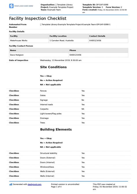 facility inspection checklist template better than excel facility maintenance checklist template samples Financial Checklist, Safety Checklist, Guideline Template, Inspection Checklist, Maintenance Checklist, Building Maintenance, Preventive Maintenance, Facility Management, Checklist Template