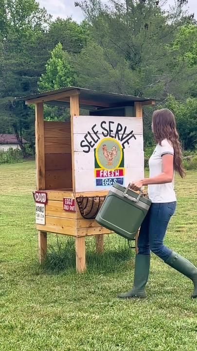 Egg Roadside Stand, Egg Sale Stand, Self Serve Egg Stand, Fresh Egg Stand, Egg Stand Roadside, Roadside Egg Stand, Chicken Egg Stand, Farm Goals, Roadside Stand