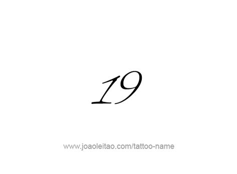 Tattoo Design Number Nineteen 19 Tattoo Number Fonts, Number 19 Tattoo, Tattooed Bodies, 19 Tattoo, Best Tattoo Fonts, Tattoos With Names, 22 Tattoo, Number Ideas, Number Tattoo