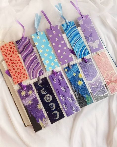 All Posts • Instagram Aesthetic Book Mark Ideas, Diy Book Art, Lavender Flowers Diy, Bookmarks Aesthetic, Purple Bookmark, Homemade Bookmarks, Knitting Doll, Bookmarks Diy, Diy Bookmark