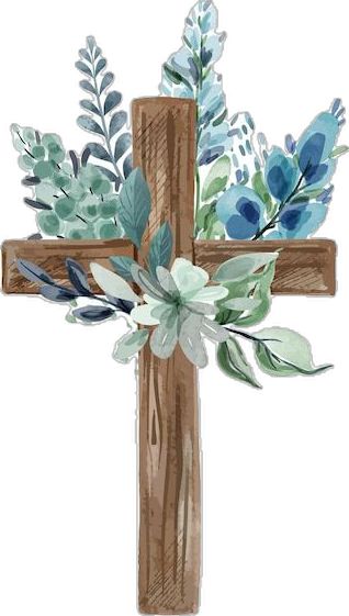 Watercolor Crosses Painting, Cross Images Clip Art, Flower Backround, Season Wallpapers, Bible Journal Stickers, Cross Drawing, Faith Based Art, Cotton Branches, Christian Quotes Wallpaper