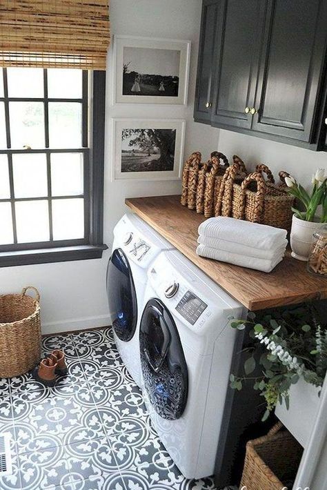 Learn even more details on "laundry room storage diy small". Look into our web site. Washer Dryer Laundry Room, Room Tiles Design, Laundry Room Tile, Laundry Room Storage Shelves, White Laundry Rooms, Small Laundry Room Makeover, Small Laundry Room Organization, Room Storage Diy, Laundry Room Flooring