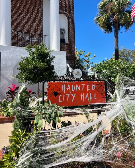 Having a witching good time exploring downtown Conway! 🧙‍♀️ The city always goes all out with their decorations, and I’m loving every spooky detail. Have you seen them yet? #halloweensc #conwaysc #downtownconway #halloweentown #mymyrtlebeach Halloween Town, City Hall, Have You Seen, Good Time, The City, Quick Saves