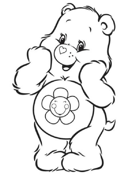 Care Bear Coloring Pages - Free Printable Sheets Harmony Bear, Bear Coloring Page, Fathers Day Coloring Page, Coloring Pages For Grown Ups, Coloring Pages Inspirational, Love Coloring Pages, Bear Coloring Pages, Free Adult Coloring Pages, Coloring Pages For Boys