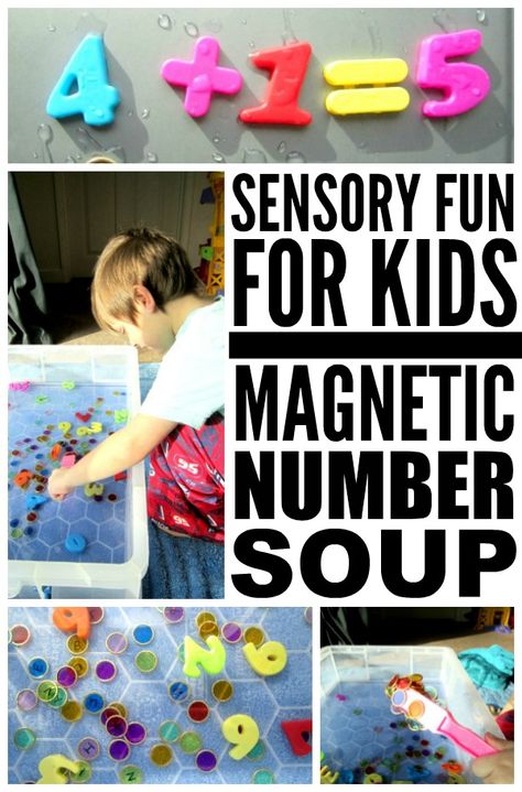 This no prep Magnetic Number Soup is the perfect STEM activity for kids, and also doubles as a fabulous sensory activity. This is a great indoor activity to keep little ones occupied on bad weather days, and provides endless hours of educational fun! Stem Activity For Kids, Playdough Activities, Lego Activities, Stem Activity, Sensory Activity, Boredom Busters, Indoor Activities For Kids, Weather Day, Indoor Activities