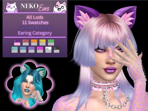 Neko Ears and Tail | Patreon Cat Ear Sims 4 Cc, Sims 4 Ears And Tail, Sims 4 Cc Ears And Tail, Sims 4 Fox Ears, Sims 4 Cc Cat Ears And Tail, Sims 4 Animal Ears Cc, Sims 4 Animal Ears, Sims 4 Cat Ears Cc, Sims 4 Cc Cat Ears