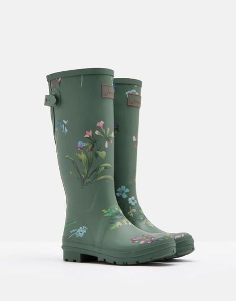 Womens Rubber Boots, Wellies Rain Boots, Hunter Wellies, Garden Boots, Luxury Boots, Green Boots, Estilo Country, Womens Rain Boots, Rubber Boot