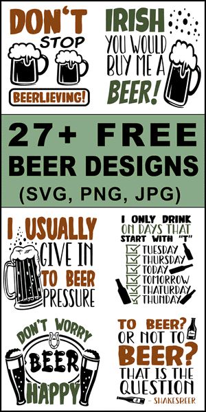 Free Beer Svg Files For Cricut, Free Beer Svg, Free Beer Can Glass Svg, Beer Drinking Quotes, Cricut Coasters, Beer Season, Beer Svg, Epoxy Cups, Seeing Quotes