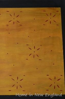 Floor Cloth Diy, Cloth Rugs, Fairy Library, Drop Cloth Rug, Stencil Rug, Painted Floor Cloths, Canvas Table, New England Town, England Town