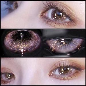 Galaxy Contacts, Purple Contacts, Mekap Mata, Cosmetic Contact Lenses, Beautiful Eyes Color, Eye Contact Lenses, Galaxy Eyes, Lens Case, Contact Lens