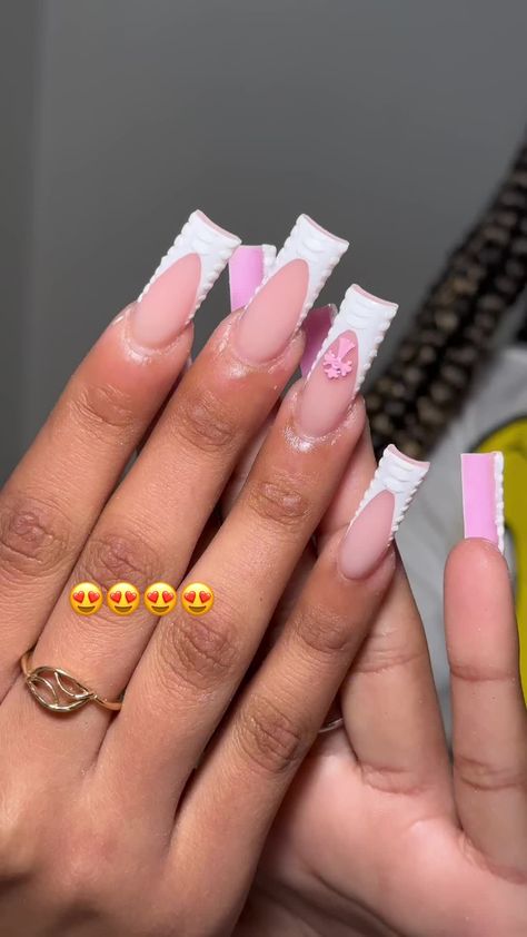 Love😍😍 #nottinghamnails #nottinghamnailtech #nailtechnottingham #pin... | i'm lost in this world | TikTok Nails With Pink Bottoms, Pink Bottoms Nails, Pink Bottom Nails, Pink Bottoms, Pink Bottom, Nail Tech, This World, Nail Inspo, Acrylic Nails