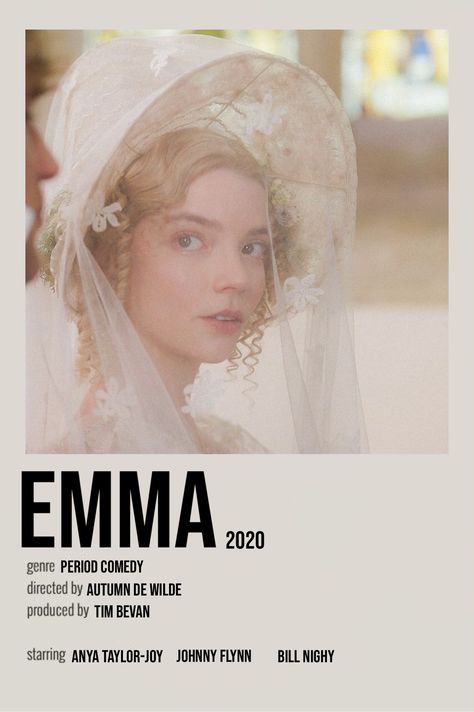 Emma Poster, Emma Movie, Netflix Movie List, Emma. 2020, Emma 2020, Francesca Woodman, Movie Recs, Movie To Watch List, Historical Movies