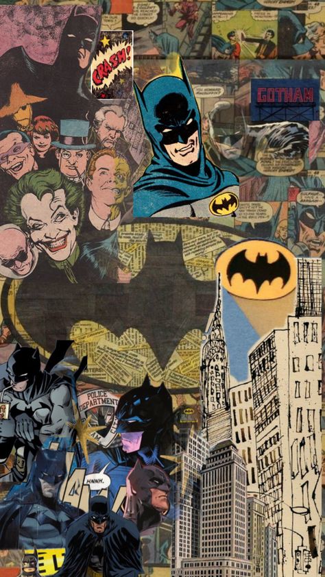 Batman Collage, Batman, Collage