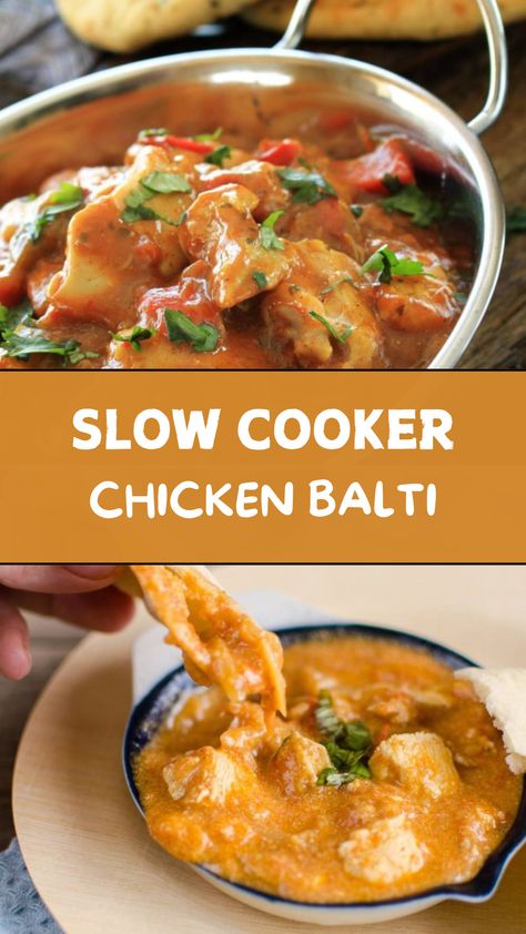 Slow Cooker Chicken Balti Chicken Balti, Slow Cooker Curry Recipes, Slow Cooker Curry, Best Curry, Slow Cook, Just Eat It, Vegetable Puree, Crockpot Recipes Slow Cooker, Curries