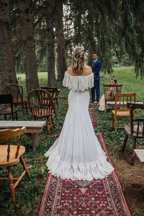 An Intimate Vintage Americana 10th Anniversary Vow Renewal Wedding Renewal Dress, Renewal Dress, Anniversary Vow Renewal, Vow Renewal Dress, Wedding Vow Renewal Ceremony, Boho Wedding Dress With Sleeves, Wedding Vow Renewal, Anniversary Dress, How To Dress For A Wedding