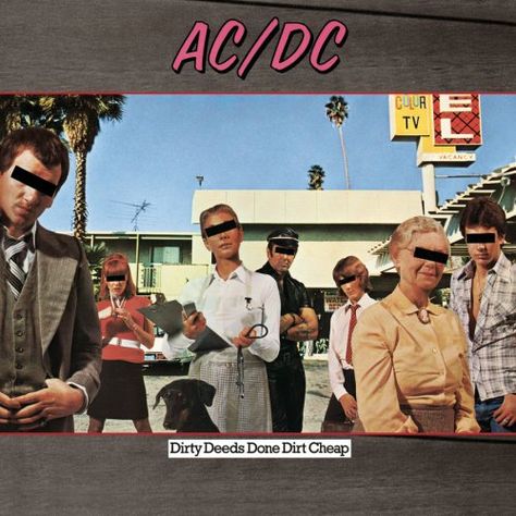 Ac/Dc Album Covers | AC/DC - Dirty Deeds Dones Dirt Cheap album cover Acdc Albums, Rock Album Cover, Storm Thorgerson, Classic Rock Albums, Rock Album Covers, Musica Disco, Classic Album Covers, Bon Scott, Angus Young