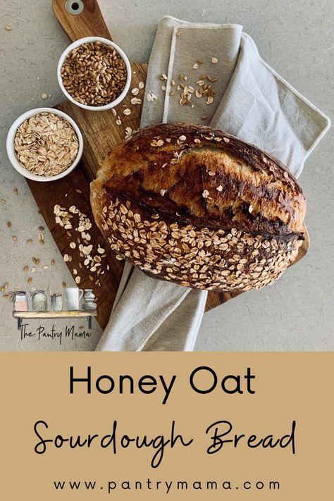 Oat Sourdough Bread, Honey Oat Sourdough, Signature Sandwiches, Bread Chicken, Honey Oat Bread, Recipe Using Sourdough Starter, Sourdough Rye, Rye Bread Recipes, Whole Wheat Sourdough