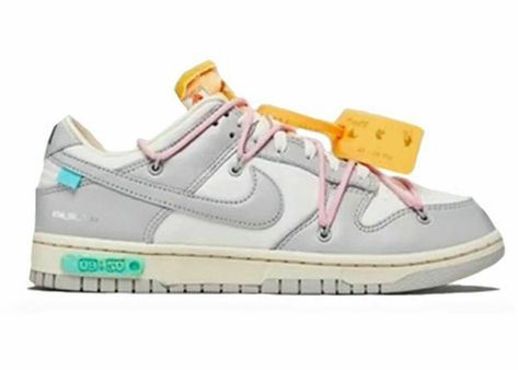 Nike Off White x Dunk Low  ‘Lot 9 of 50’  Size 7.5 MENS / 9 WOMENS IN HAND DEADSTOCK READY 2 SHIP! Check our other listings for more! Custom Bundles: If you are looking to purchase several items. Please send us a message with the items you want. The closer you are to our location, the lower the quote will be due to savings on shipping costs. The more items you are looking to buy, the more savings we can pass on to you! Shipping: - Items will be shipped within 1 business day of receiving cleared payment, sometimes even same day - All items will come with a tracking number once they are shipped - If the item is sent back to us because of an invalid shipping address, the buyer will be required to pay another shipping charge to have the item resent Payment: - Items must be paid for right away, Off White X Dunk Low, Off White Dunks, Nike Dunk Low Off White, Off White Dunk, Nike Off White, Nike Models, Hype Shoes, Grey Shoes, Nike Dunk Low