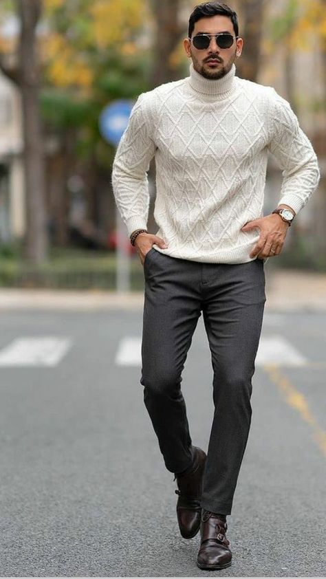 Outfits Inspo Men, Christmas Outfit Men Classy, Ariat Mens Outfits, Party Outfit Men Night, Mens Outfits Winter, Outfits For Men Winter, Men Winter Clothes, Mens Christmas Party Outfit, Pullover Sweaters Outfits