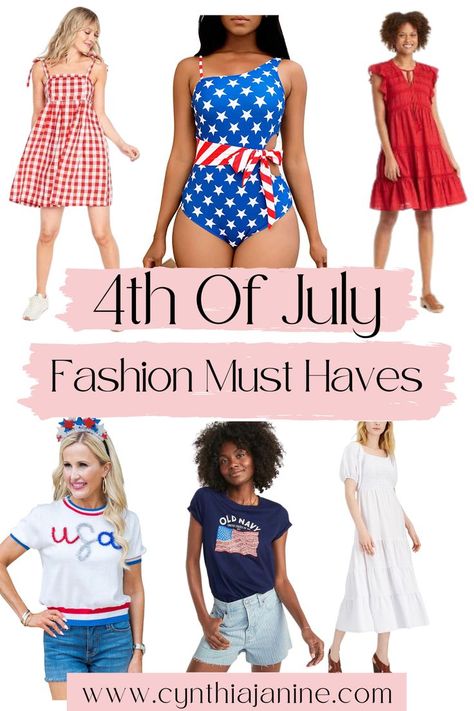 4th of July Party Ideas and Fashion Must Haves | We are just under 3 weeks until the 4th of July and I have been gathering things here and there to make the day festive. This post is FULL of all the cutest 4th of July outfit ideas, 4th of July recipes, yard games and so much more! This is everything you need for your 4th of July party! You are going to love them! Follow me for more holiday party ideas, recipes and outfit inspiration! 4th Of July Party Ideas, July Outfit Ideas, 4th Of July Recipes, 4th Of July Games, Holiday Party Ideas, Fashion Must Haves, July Recipes, 4th Of July Outfit, 4th Of July Desserts