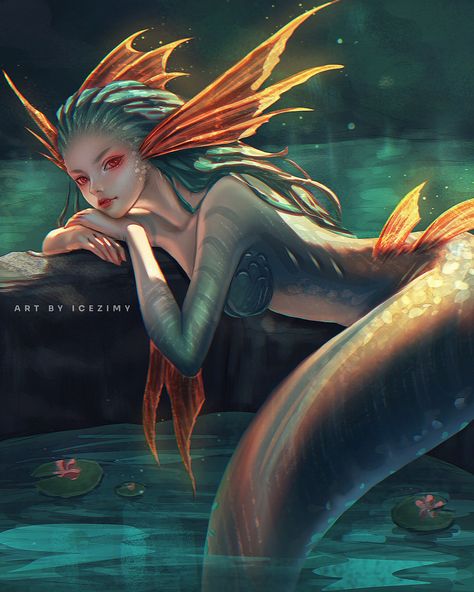 ArtStation - Siren OC Siren Greek Mythology, Siren Dnd, Siren Concept Art, Siren Character Design, Siren Fanart, Siren Mythology, Sirens Greek Mythology, Siren Creature, Siren Oc