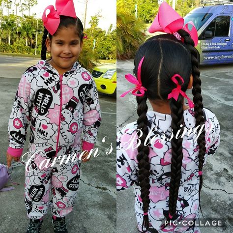 Pajama Day at School (yesterday)  See More Pics 📷 Here ➡ https://m.facebook.com/story.php?story_fbid=287314581974608&id=248170059222394 Cute Hairstyles For Pajama Day At School, Pajama Day School Outfits, Pajamas Day At School, School Pajama Day, Preppy Pajama Day School, Pajama Day At School, Pajama Day, Pajamas, Braids