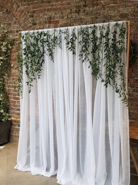 White Drapes Wedding, Sheer Backdrop, Tulle Backdrop, Middleton Lodge, Copper House, Bridal Shower Backdrop, Photo Backdrop Wedding, Baby Shower Backdrop, Wedding Table Decorations