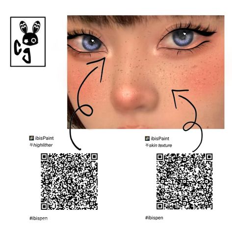 Ibis Skin Tutorial, Ibispaintx Brushes Highlights, Ibis Highlight Brush, How To Shade Skin Digitally Ibis Paint, Skin Qr Code Ibis Paint, Ibis Paint Brush Code Skin Shading, Ibispaint Skin Brush, Ibis Skin Brush, Highlights Brush Ibispaint