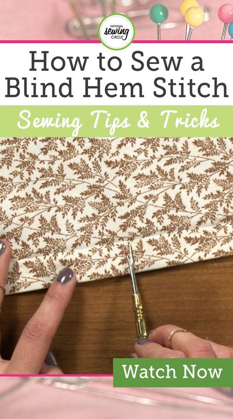 Blind Hem Stitch, Fat Quarter Projects, Blind Hem, Sewing Circles, Cute Sewing Projects, Hem Stitch, Beginner Sewing Projects Easy, How To Fold, Clothes Diy