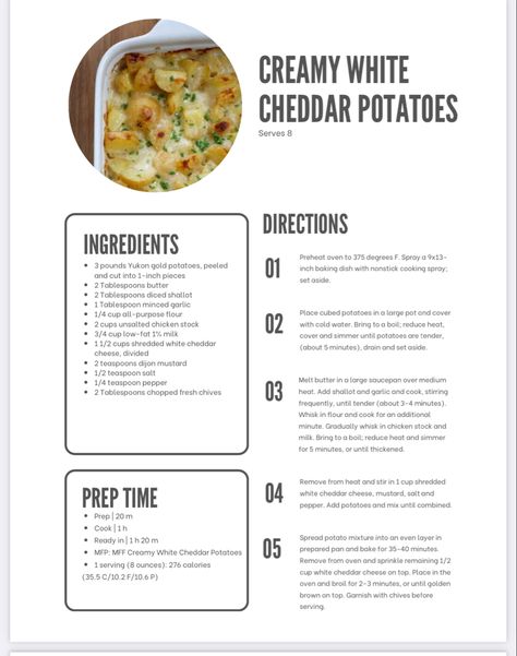 Loaded Scalloped Potatoes, Elyse Ellis, Iifym Recipes, Macro Meal Plan, Cheddar Potatoes, Healthy High Protein Meals, Macro Friendly Recipes, Macro Meals, Low Sodium Chicken Broth